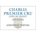 Simonnet-Febvre Chablis Cote de Lechet Premier Cru 2012 Front Label