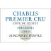 Simonnet-Febvre Chablis Cote de Lechet Premier Cru 2010 Front Label