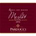 Parducci Small Lot Blend Merlot 2013 Front Label