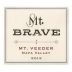 Mt. Brave Malbec 2012 Front Label