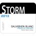 Storm Wines Presqu'ile Vineyard Sauvignon Blanc 2013 Front Label