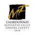 Matthew Fritz Alexander Valley Chardonnay 2014 Front Label
