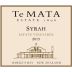 Te Mata Estate Syrah 2015 Front Label