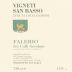 Tenuta Cocci Grifoni Falerio Vigneti San Basso Bianco 2009 Front Label