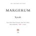 Margerum Great Oaks Ranch Vineyard Syrah 2007 Front Label