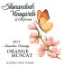 Shenandoah Orange Muscat (375ML half-bottle) 2013 Front Label