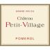 Chateau Petit Village 2015 Front Label