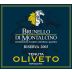 Tenuta Oliveto Brunello di Montalcino Riserva 2005 Front Label