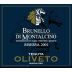 Tenuta Oliveto Brunello di Montalcino Riserva 2001 Front Label