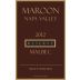 Maroon Reserve Single Vineyard Malbec 2012 Front Label