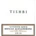 Tishbi Muscat Alexandroni 2014 Front Label