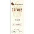 Oremus Tokaji Noble Late Harvest Furmint 2012 Front Label