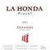 La Honda Winery Zinfandel 2013 Front Label