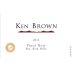 Ken Brown Sta. Rita Hills Pinot Noir 2013 Front Label