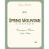 Spring Mountain Vineyard Sauvignon Blanc 2011 Front Label