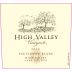 High Valley Sauvignon Blanc 2015 Front Label