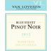 Van Loveren Blue Velvet Pinot Noir 2012 Front Label