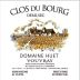 Domaine Huet Clos du Bourg Demi-Sec 2015 Front Label