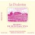 La Poderina Rosso di Montalcino 2014 Front Label