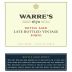 Warre's Late Bottled Vintage Port 2004 Front Label