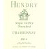 Hendry Unoaked Chardonnay 2015 Front Label