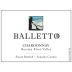 Balletto Winery Russian River Chardonnay 2014 Front Label