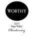 Worthy Chardonnay 2014 Front Label