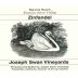 Joseph Swan Mancini Zinfandel 2011 Front Label
