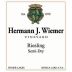 Hermann J. Wiemer Semi-Dry Riesling 2015 Front Label