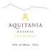 Aquitania Reserva Carmenere 2014 Front Label