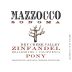 Mazzocco Pony Zinfandel 2012 Front Label