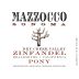 Mazzocco Pony Zinfandel 2010 Front Label