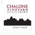 Chalone Estate Pinot Noir 2012 Front Label