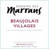 Domaine des Marrans Beaujolais-Villages 2014 Front Label