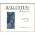 Ballentine Napa Syrah 1997 Front Label
