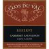 Clos du Val Reserve Cabernet Sauvignon 1992 Front Label