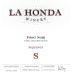 La Honda Winery Sequence Pinot Noir 2014 Front Label