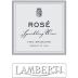 Lamberti Rose Spumante Front Label
