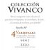 Vivanco Coleccion Vivanco 4 Varietales 2007 Front Label