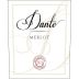 Dante Merlot 2014 Front Label