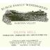 Burge Family Olive Hill 1999 Front Label