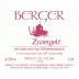 Berger Zweigelt 2010 Front Label