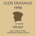 Clos i Terrasses Clos Erasmus 1998 Front Label