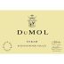 DuMOL Russian River Valley Syrah (slightly torn label) 2008 Front Label
