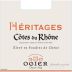 Ogier Heritages Cotes du Rhone Rouge 2015 Front Label