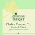 Domaine Barat Chablis Monts de Milieu Premier Cru 2014 Front Label