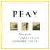Peay Vineyards Estate Chardonnay 2015 Front Label