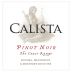 Calista Coast Range Pinot Noir 2013 Front Label