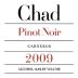 Chad Pinot Noir 2009 Front Label