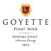 Robert Goyette Pinot Noir 2014 Front Label